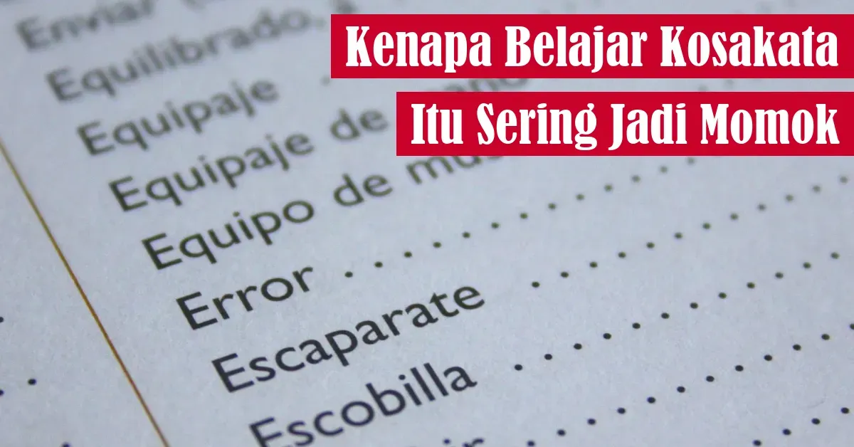 belajar, kosakata