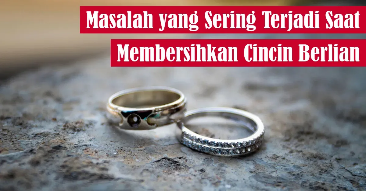 cincin berlian, perhiasan bersih